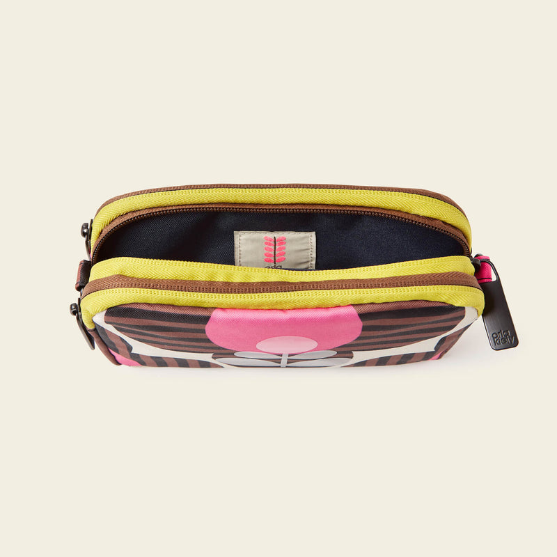 Tripod Crossbody - Striped Flower Azalea